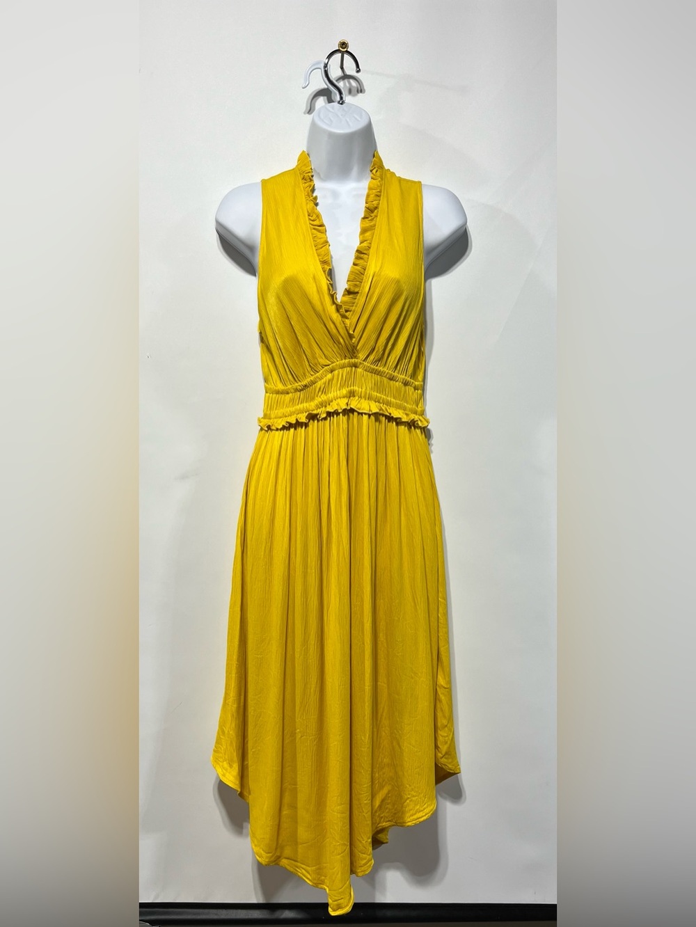 Maeve "La Habana" V-Neck Boho Sleeveless Midi Dress from Anthropologie Size Smal